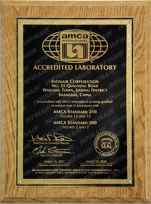 AMCA accredited lab